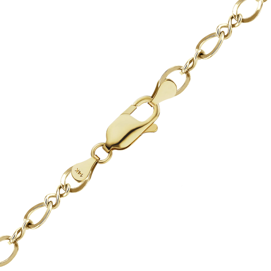 Figure Eight Bracelet in 14K yellow gold