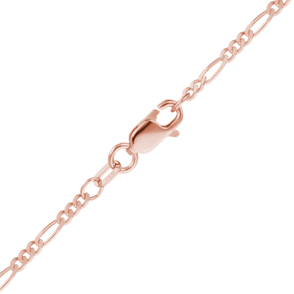 Classic Figaro Bracelet in 14K Rose Gold