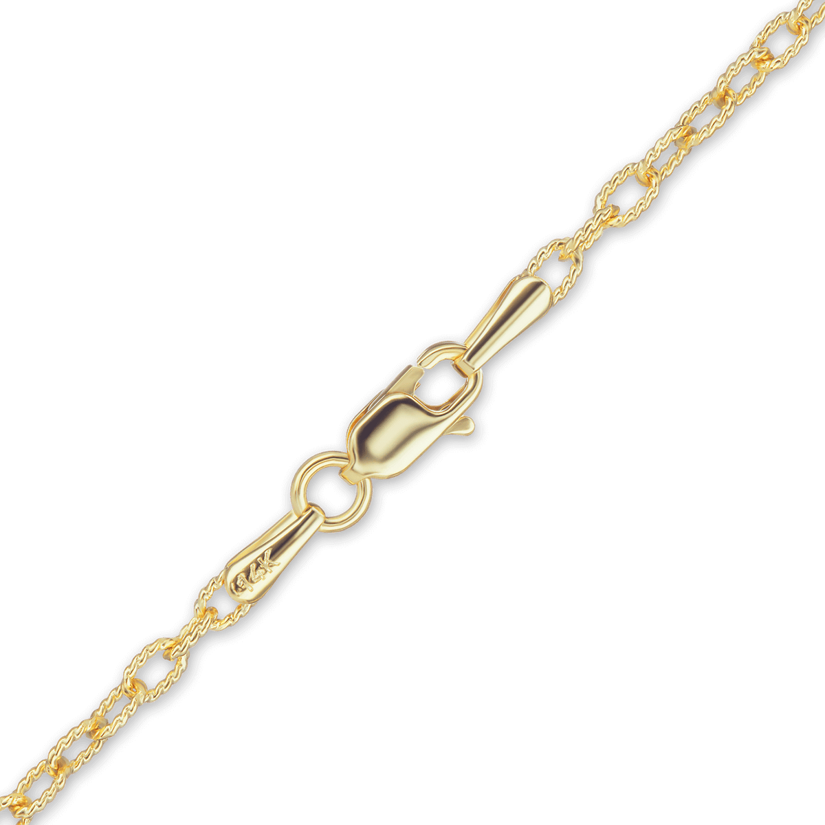 Textured Cable Bracelet in 14K yellow gold