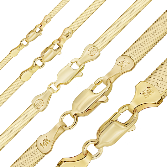 Herringbone Bracelet in 14K yellow gold