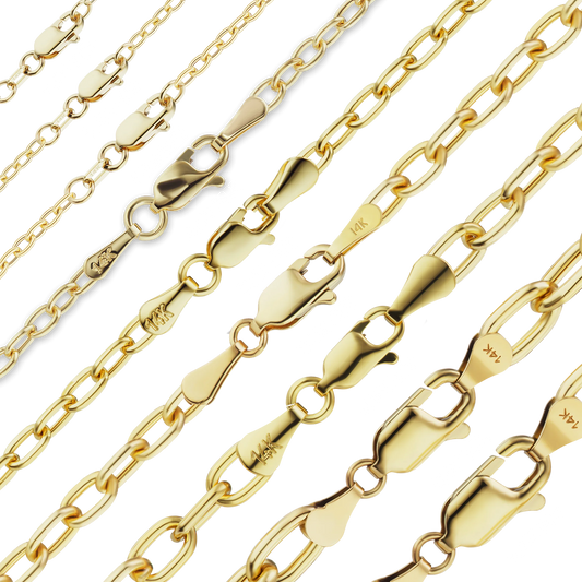Elongated Semi-Solid Cable Bracelet
