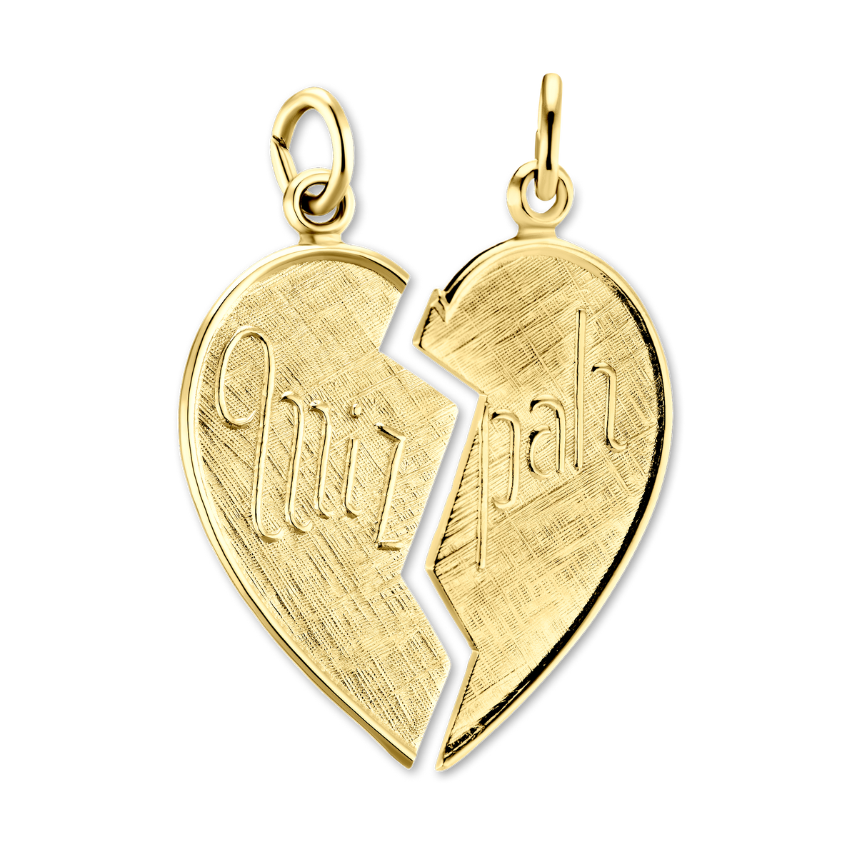 Mizpah Breakaway Heart Pendant