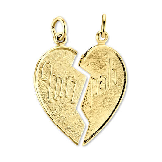 Mizpah Breakaway Heart Pendant