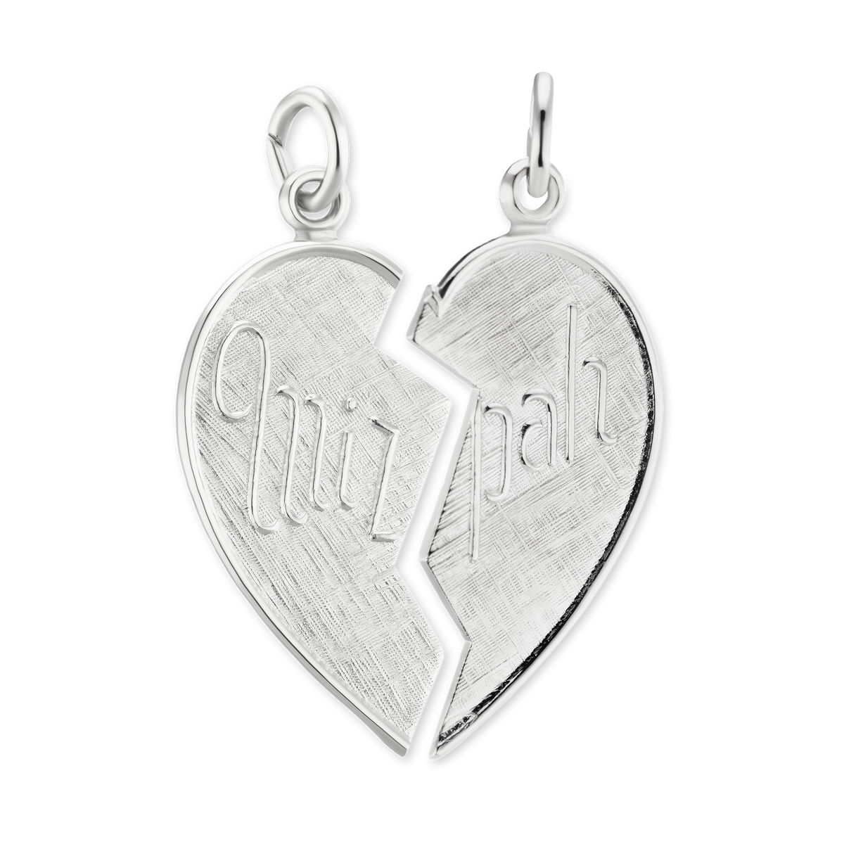 Mizpah Breakaway Heart Pendant