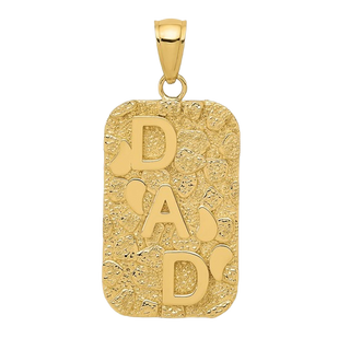 Nugget DAD Dog Tag Pendant