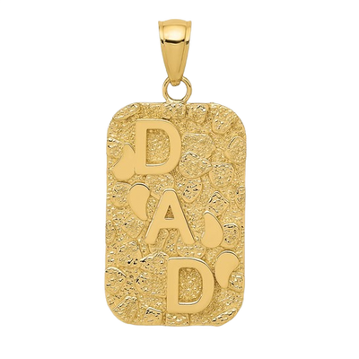 Nugget DAD Dog Tag Pendant
