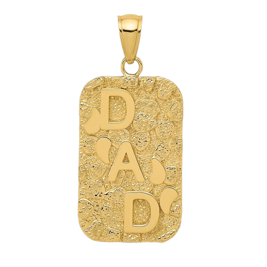 Nugget DAD Dog Tag Pendant