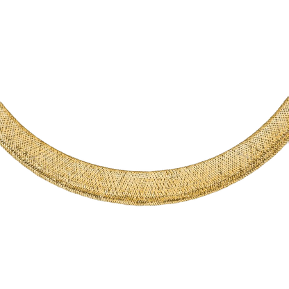 Textured Stretch Necklace in 14K yellow gold