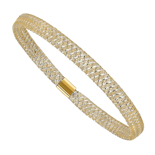 Stretch Bangle in 14K white gold