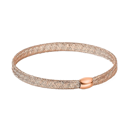 14K Rose Gold Stretch Bangle Bracelet - 5mm