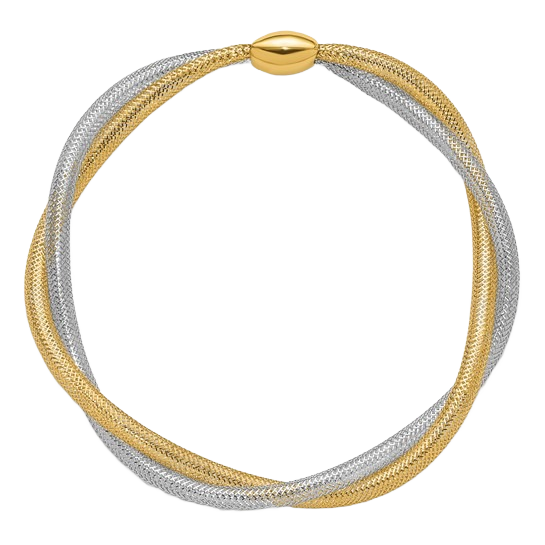 Twist Slip‑On Bracelet in 14K yellow gold