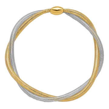 Twist Slip‑On Bracelet in 14K yellow gold