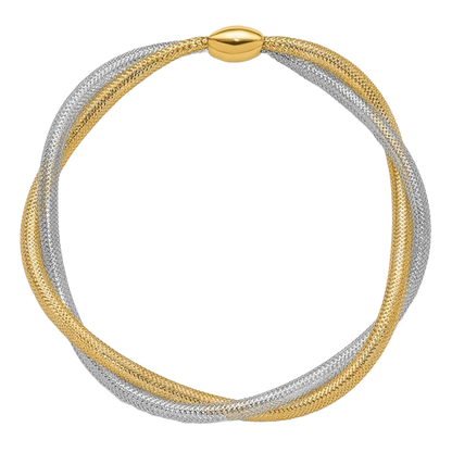 Twist Slip‑On Bracelet in 14K yellow gold