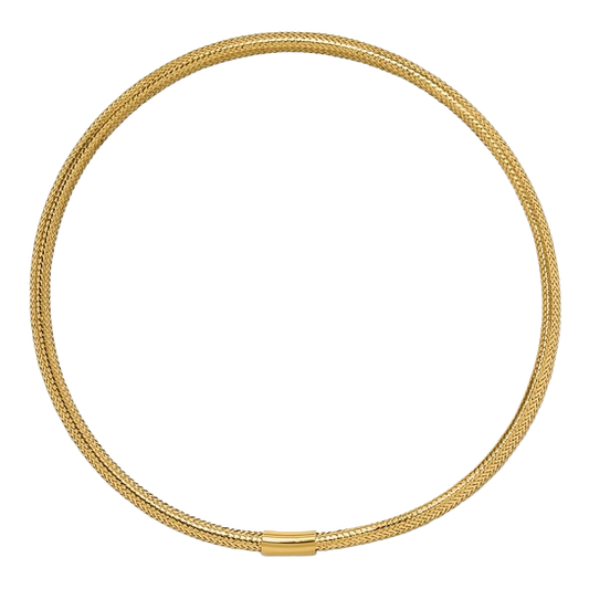 Stretch Slip-On Bracelet in 14K yellow gold