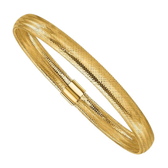 Stretch Slip-On Bracelet in 14K yellow gold