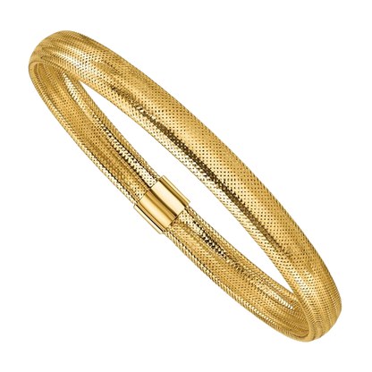 Stretch Slip-On Bracelet in 14K yellow gold