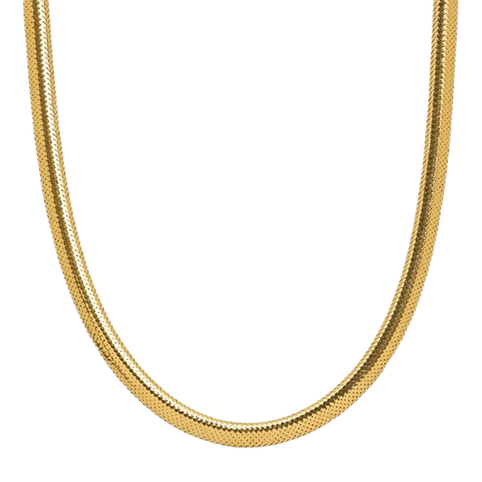 Mesh Necklace 3.25mm in 14K yellow gold