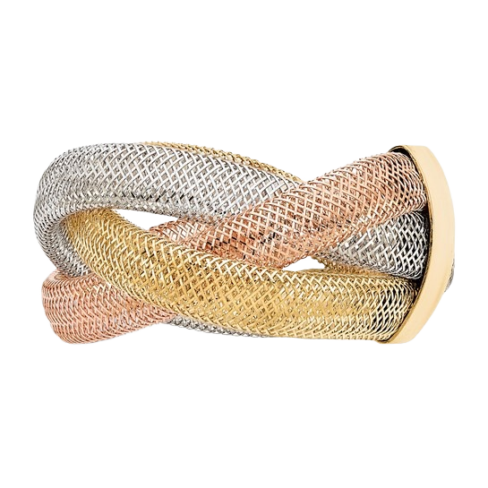 Flexible Mesh Ring in 14K yellow gold
