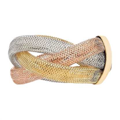 Flexible Mesh Ring in 14K yellow gold