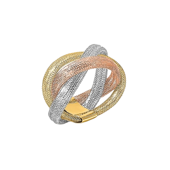 Flexible Mesh Ring in 14K yellow gold