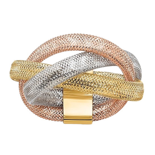 Flexible Mesh Ring in 14K yellow gold