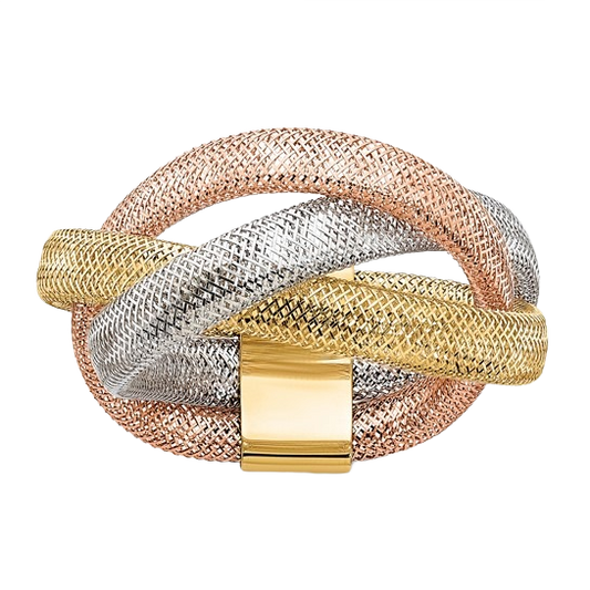 Flexible Mesh Ring in 14K yellow gold