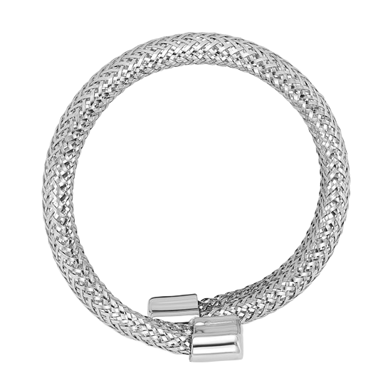 14K White Gold Mesh Ring