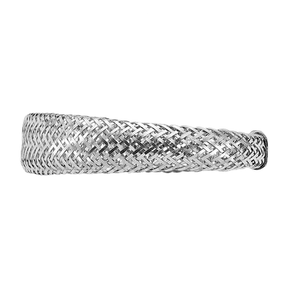 14K White Gold Tapered Mesh Ring