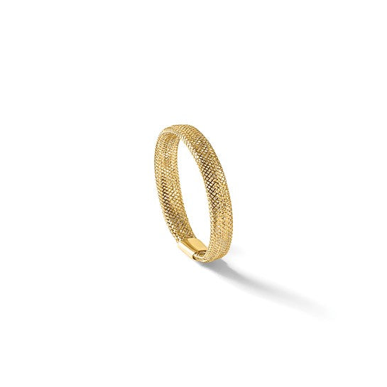 Mesh Stretch Ring — 14K Yellow Gold