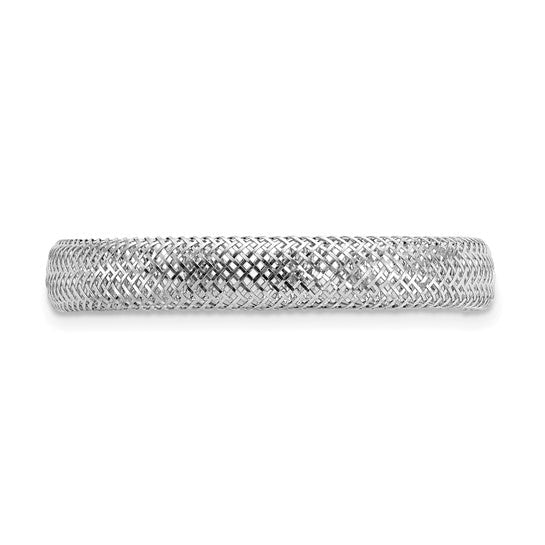 Mesh Stretch Ring — 14K Yellow Gold