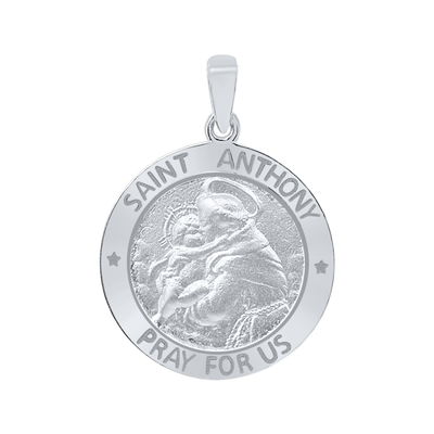 Medaillon des Heiligen Antonius von Padua aus Sterlingsilber - San Antonio