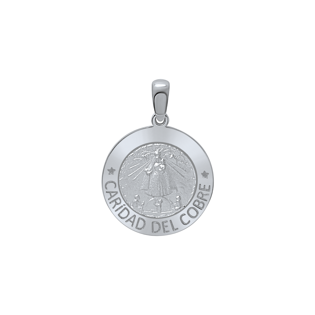 Our Lady of Charity Medallion in Sterling Silver - Caridad del Cobre