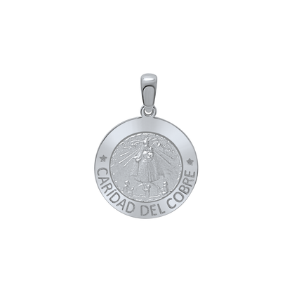 Our Lady of Charity Medallion in Sterling Silver - Caridad del Cobre