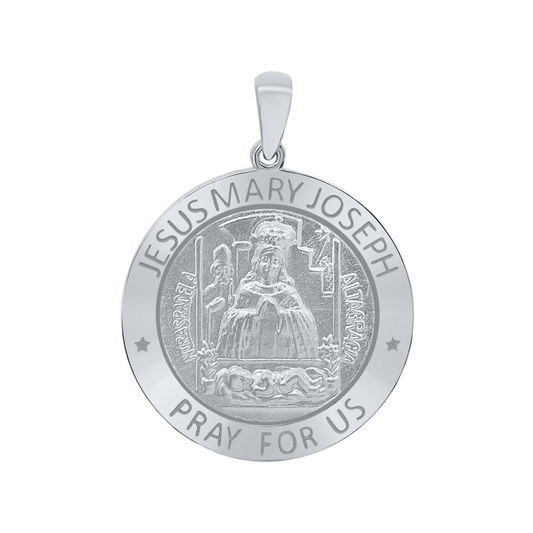 Round Holy FamilyJesus, Mary, and Joseph Medallion5