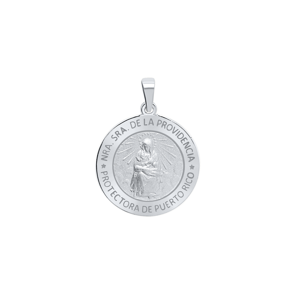 Medaillon Unserer Lieben Frau von der Göttlichen Vorsehung aus Sterlingsilber – Nuestra Señora de la Providencia