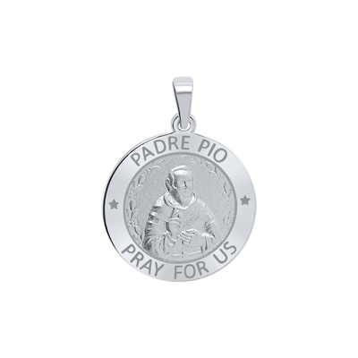 Padre Pio Medallion- San Pío de Pietrelcina in sterling silver