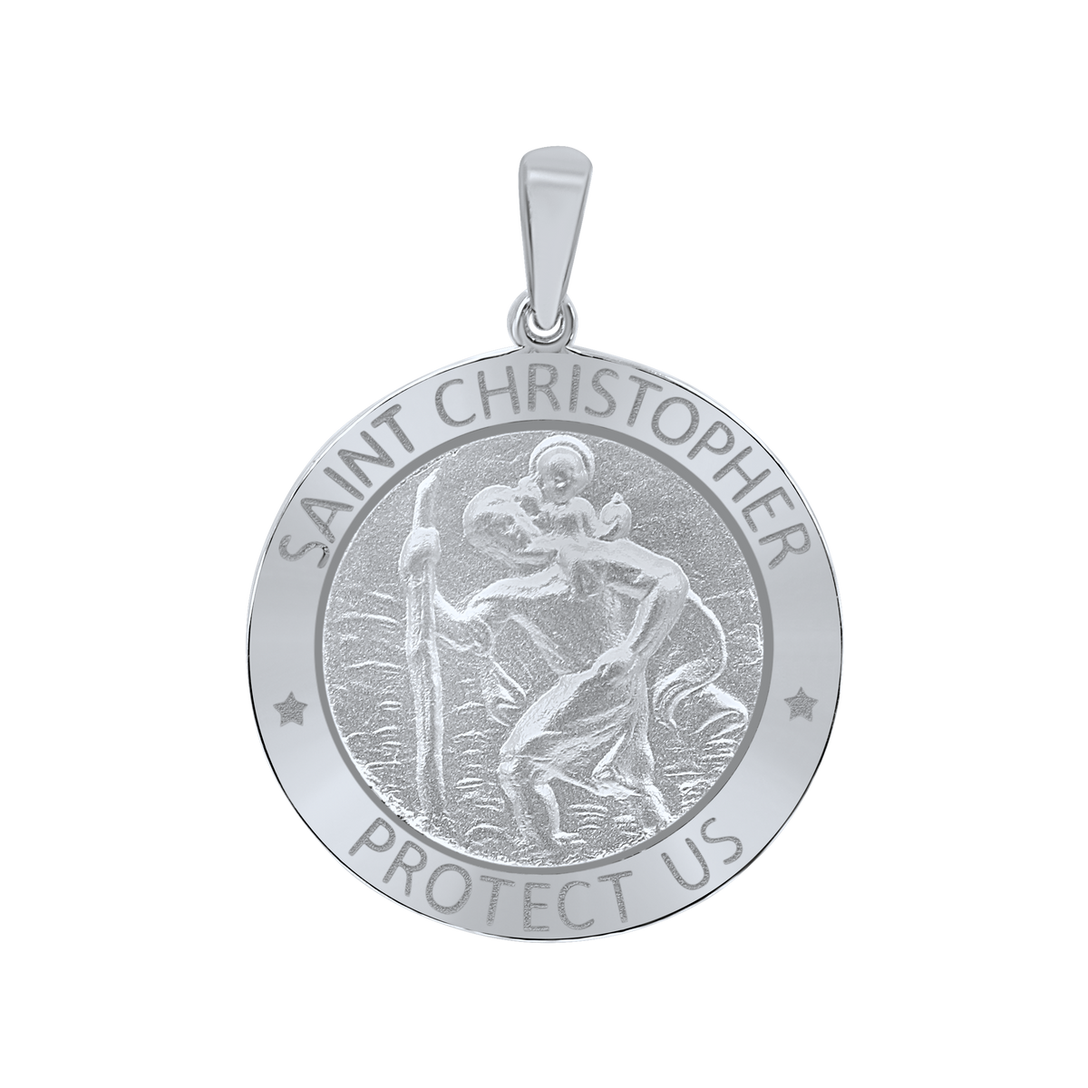 St.-Christophorus-Medaille aus Sterlingsilber - San Cristóbal