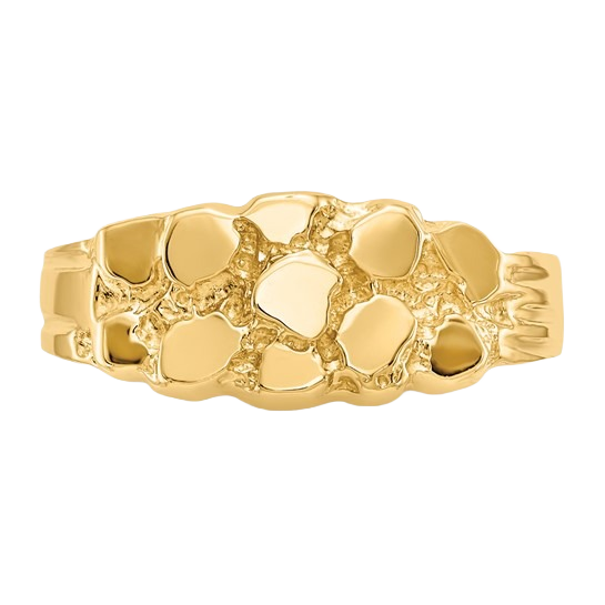 14k Gold Nugget Ring - Light