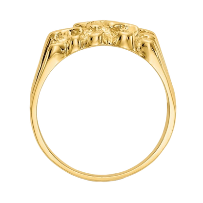 14k Gold Nugget Ring