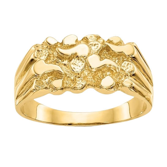 14k Gold Nugget Ring