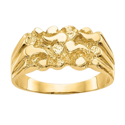 14k Gold Nugget Ring