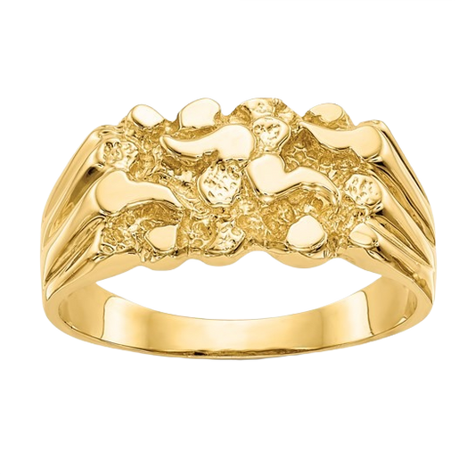 14k Gold Nugget Ring