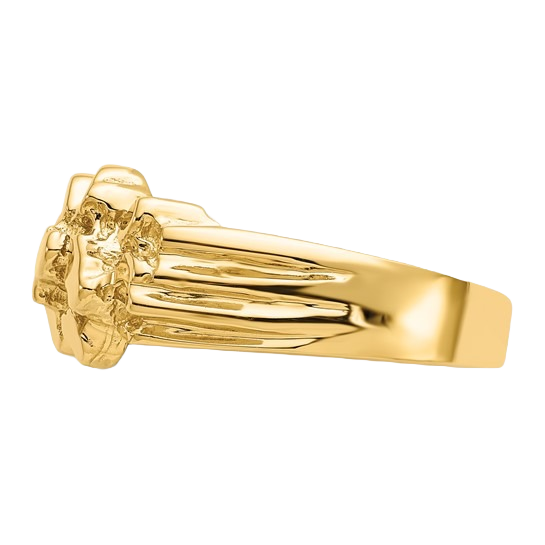 14K Gold Nugget Ring - Medium