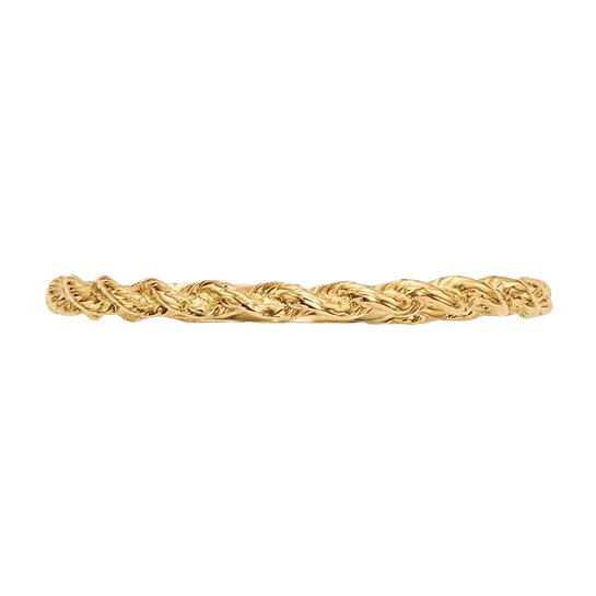 14K Gold Twisted Rope Ring