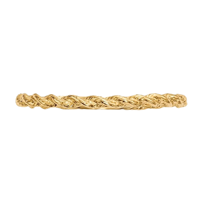 14K Gold Twisted Rope Ring