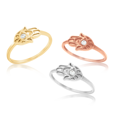 Hamsa Diamond Ring