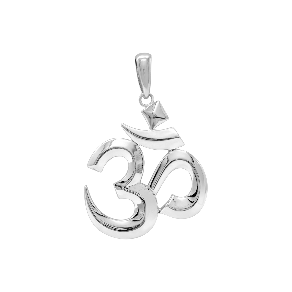 Hindu Om Pendant in Sterling Silver