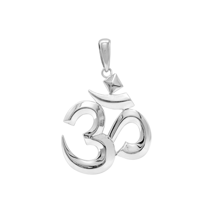 Hindu Om Pendant in Sterling Silver