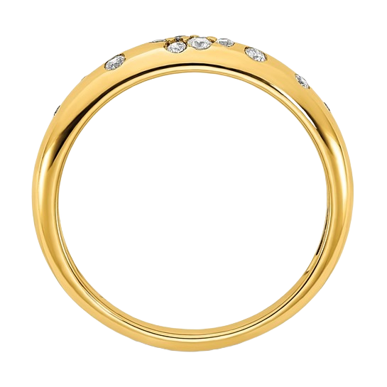 Polished Diamond Sprinkle Ring — 7.00, 7