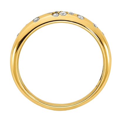 Polished Diamond Sprinkle Ring — 7.00, 7